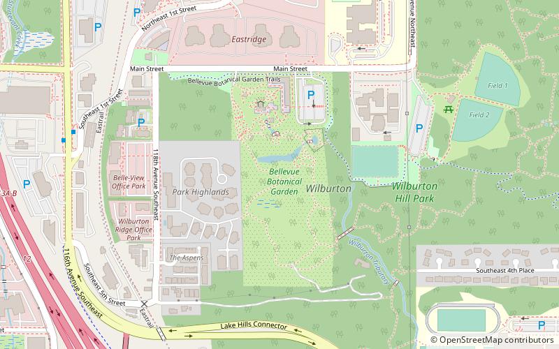 Bellevue Botanical Garden location map