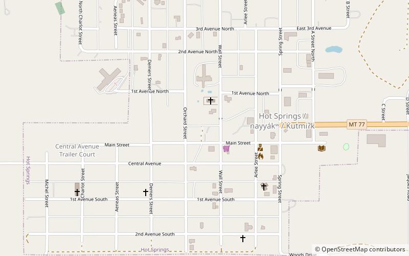 alamedas hot springs retreat hot springs location map