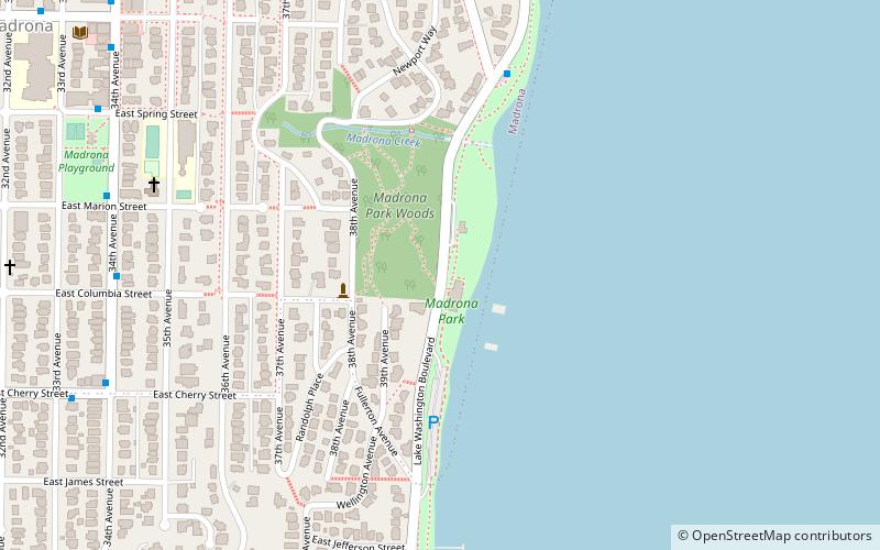 Lake Washington Boulevard location map