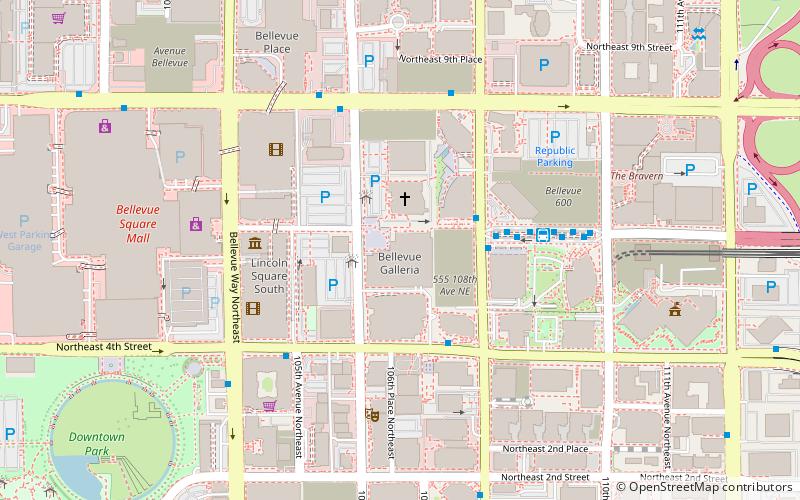 Downtown Bellevue location map