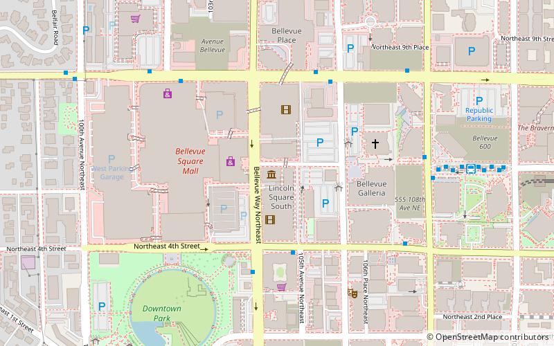 Bellevue Arts Museum location map
