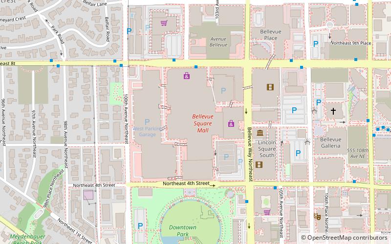 Bellevue Square location map