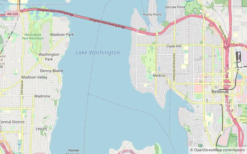Lake Washington location map