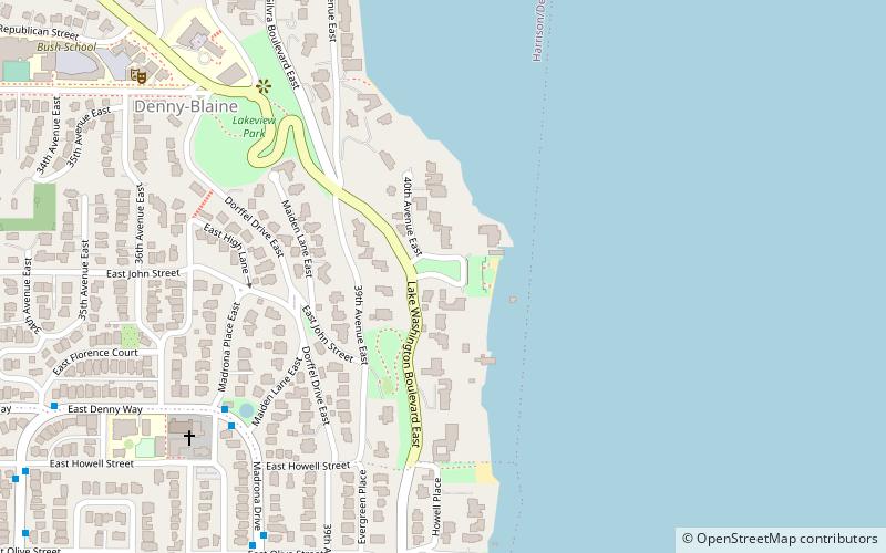 Denny-Blaine location map