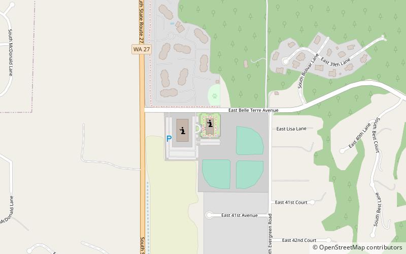 Temple mormon de Spokane location map