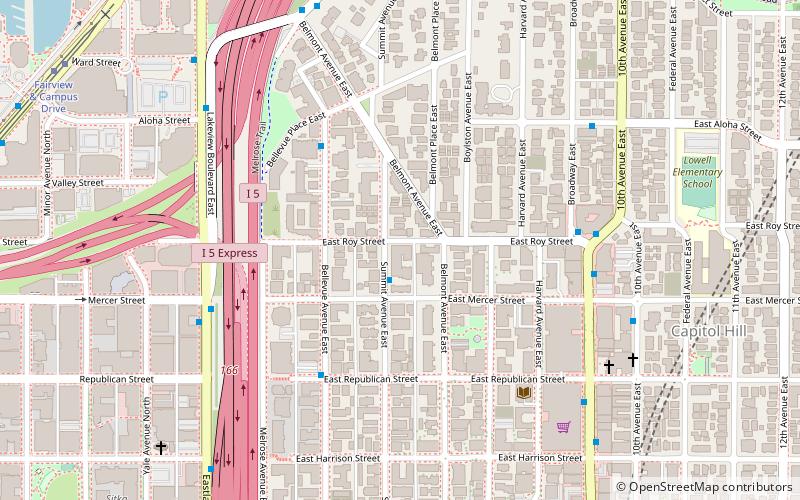 Harvard-Belmont Landmark District location map