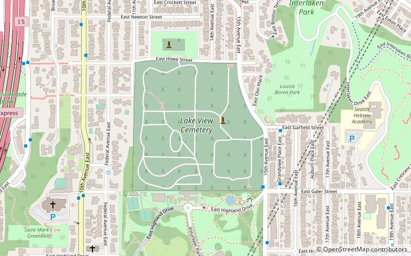 Lake View Cemetery location map