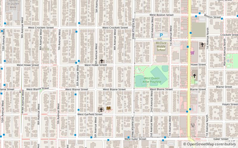 Queen Anne Boulevard location map