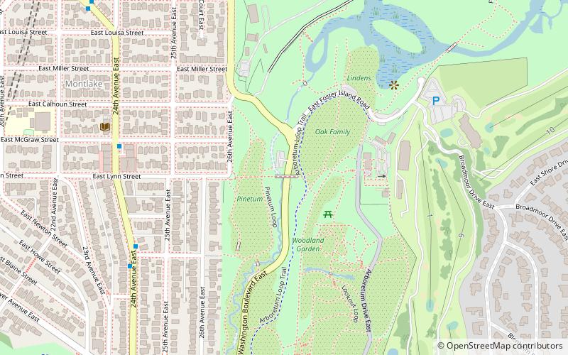 Arboretum Sewer Trestle location map