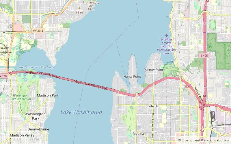 evergreen point seattle location map