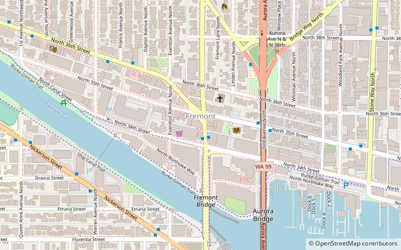 Fremont Vintage Mall location map