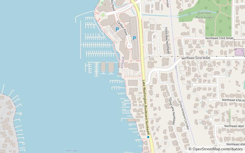 Yarrow Bay Marina location map