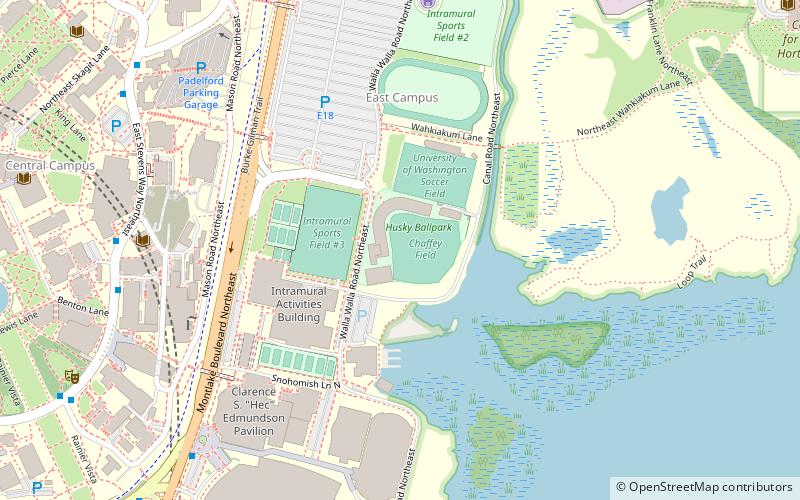 Husky Ballpark location map