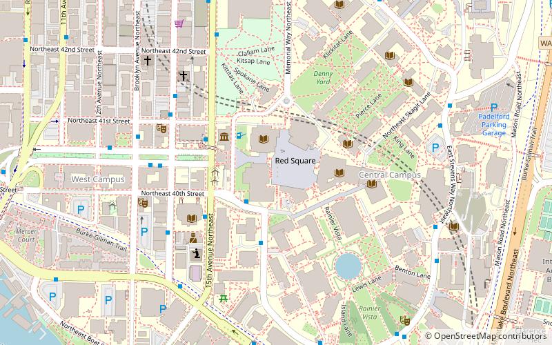 University of Washington Libraries location map