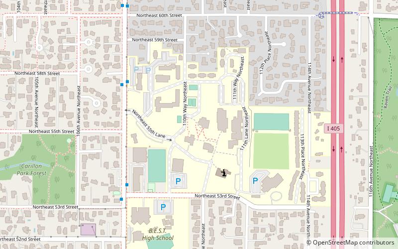 NU Hurst Library location map