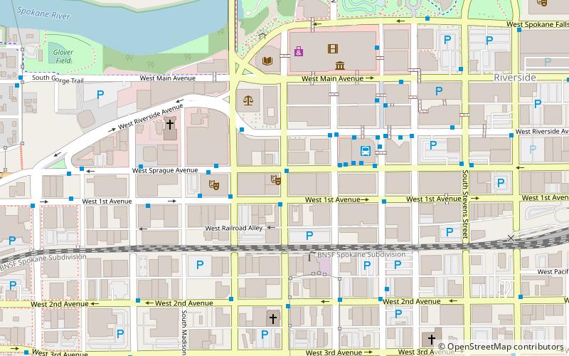 Bing Crosby Theater location map