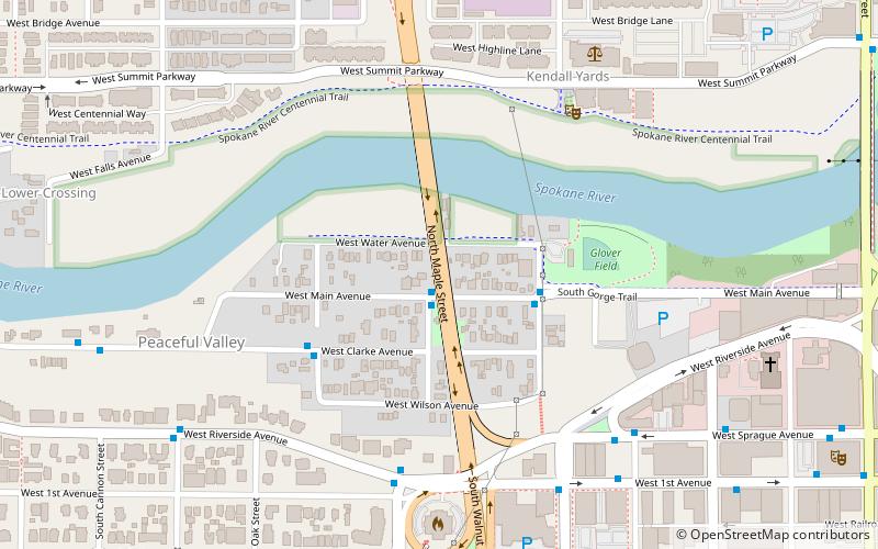 Maple Street Bridge location map