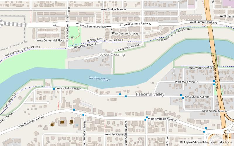 Spokane Public Library location map