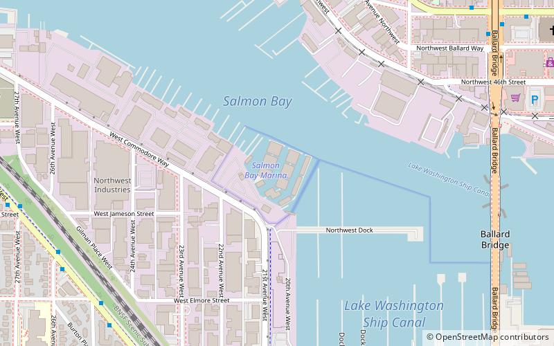 Salmon Bay Marina location map