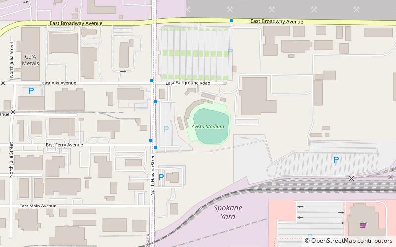 Avista Stadium location map