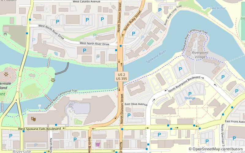 Division Street Bridge location map