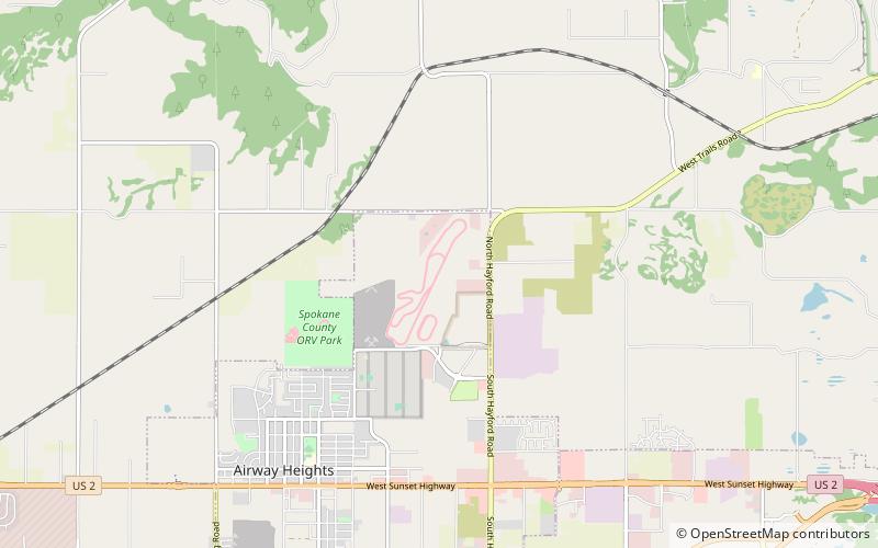 Spokane County Raceway location map