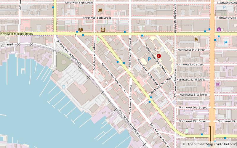 Ballard Avenue Historic District location map