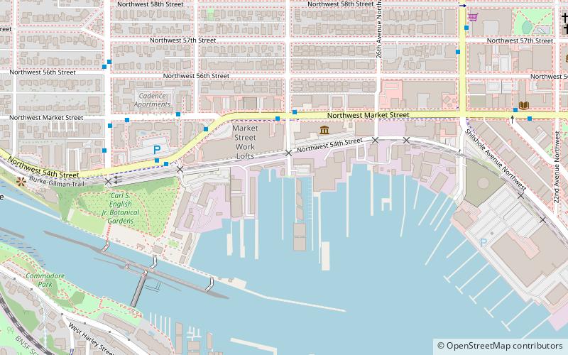 28th avenue northwest street end seattle location map