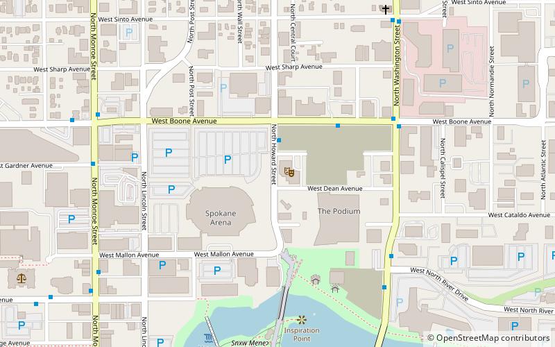 Spokane Civic Theatre location map