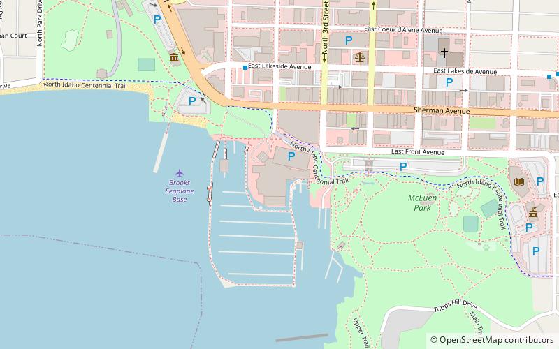 Coeur d'Alene Resort location map