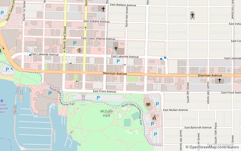 Coeur d'Alene City Hall location map