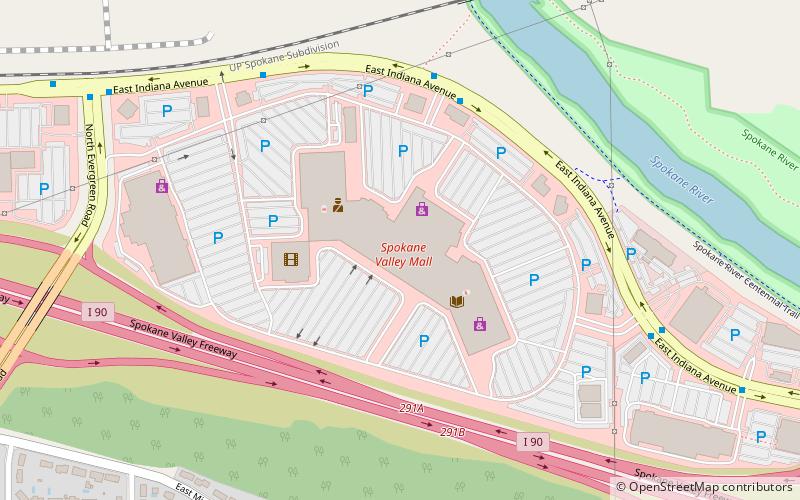 Spokane Valley Mall location map