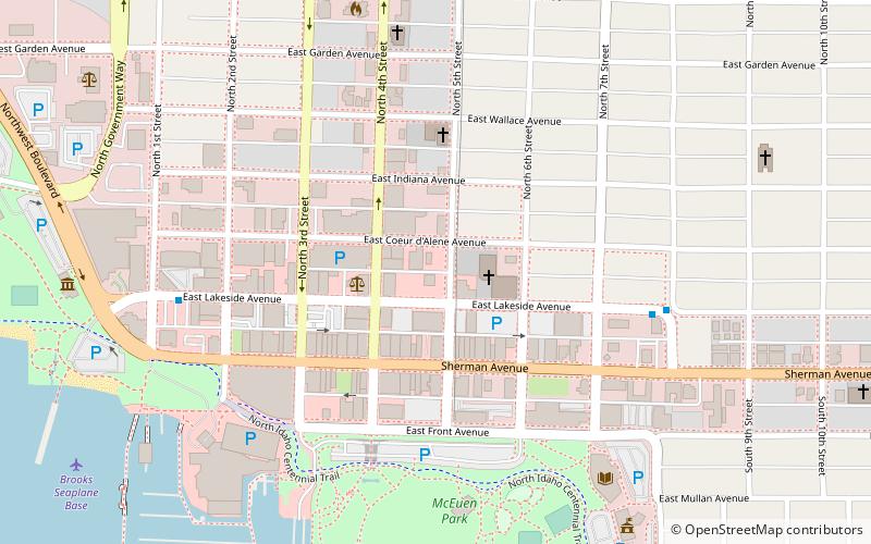 Coeur d'Alene Federal Building location map