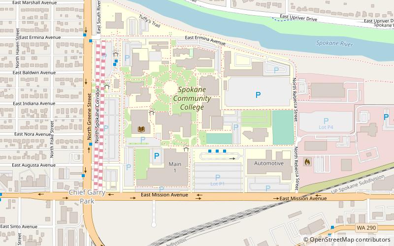 Spokane Community College location map