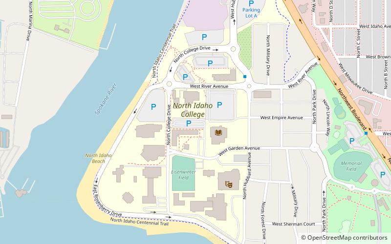 North Idaho College location map