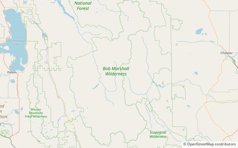 Bob Marshall Wilderness Complex location map