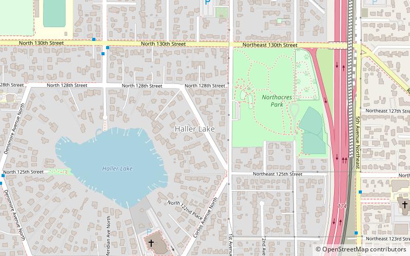 Haller Lake location map