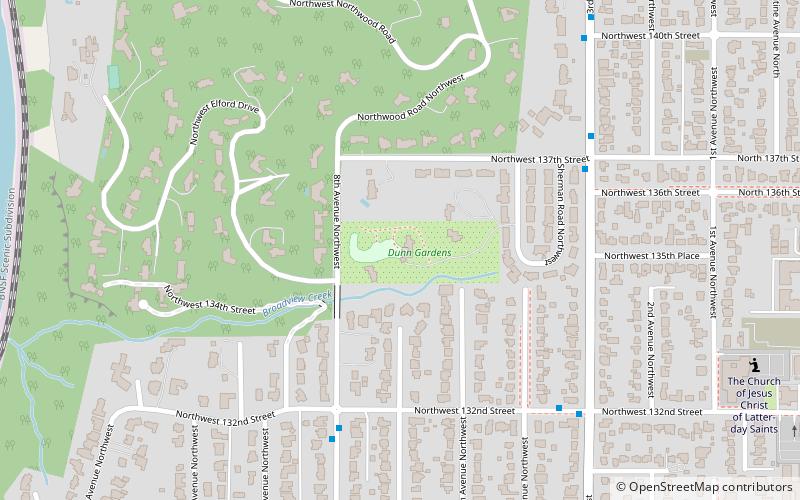 Dunn Gardens location map