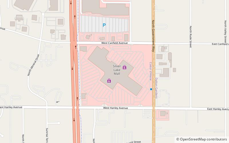 Silver Lake Mall location map