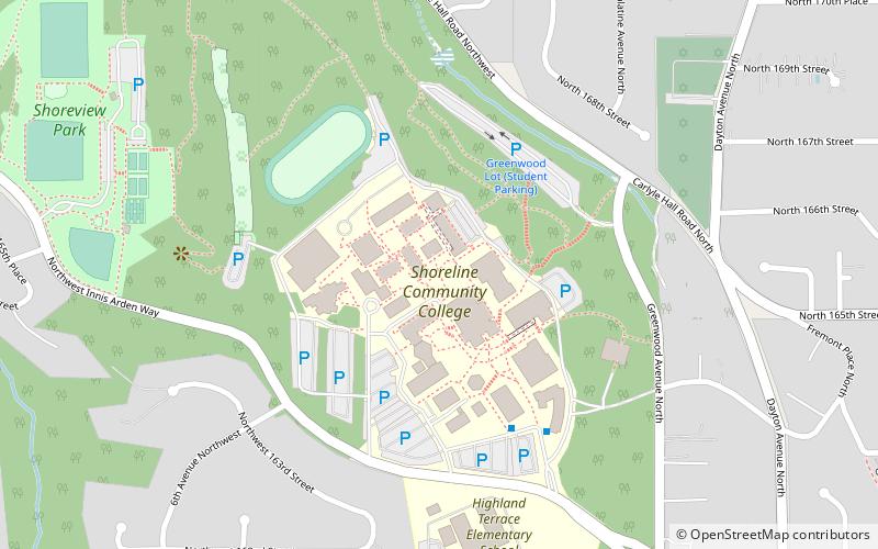 Shoreline Community College location map