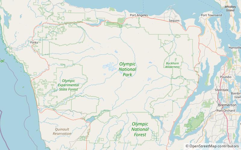 mount meany parc national olympique location map