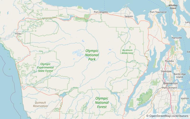 Olympic Wilderness location map
