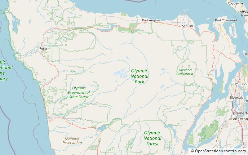 jeffers glacier parc national olympique location map