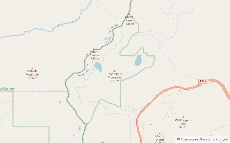 Lichtenberg Mountain location map