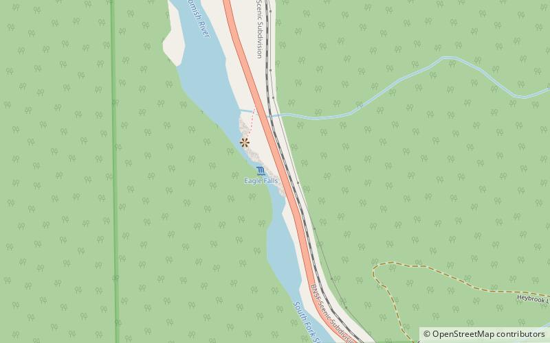 Eagle Falls location map