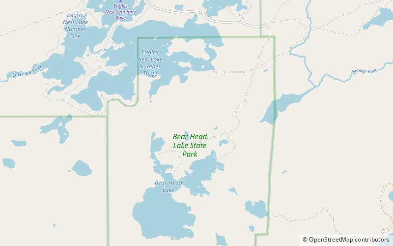 Bear Head Lake State Park location map