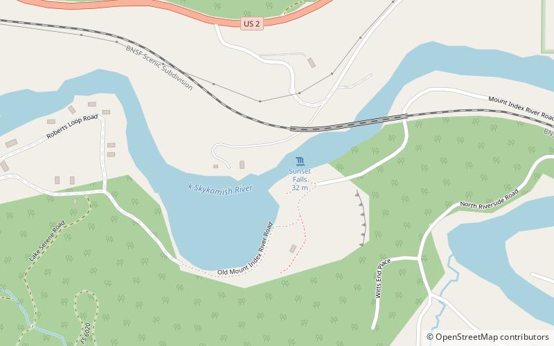Sunset Falls location map
