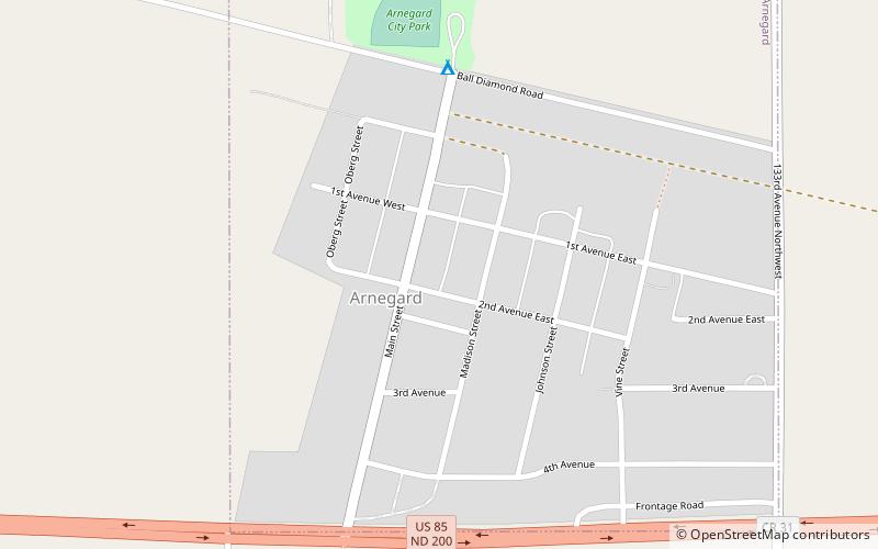 Arnegard location map