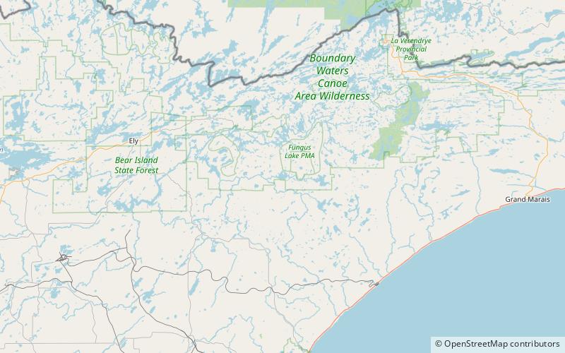 lake isabella state forest boundary waters canoe area wilderness location map