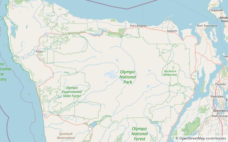 ice river glacier park narodowy olympic location map